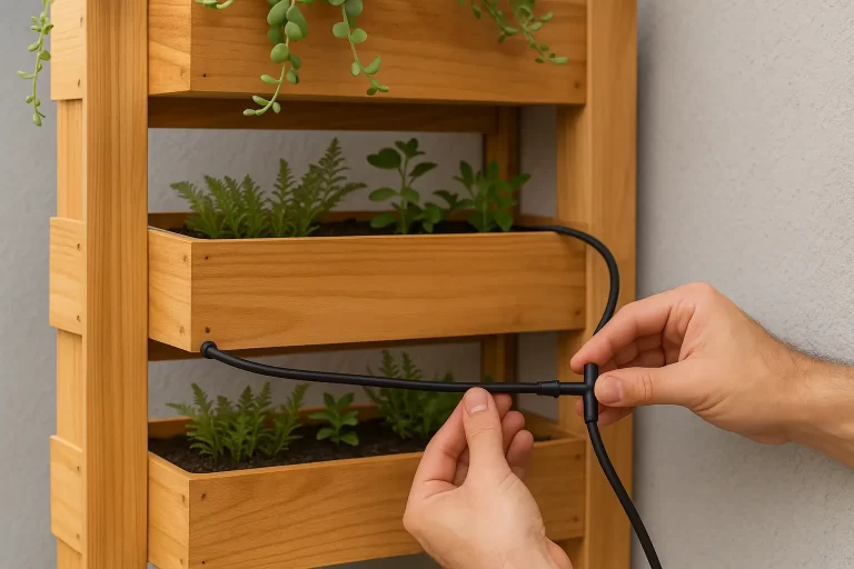 Evite o Erro Número 1: Drenagem e Irrigação no Jardim Vertical de Madeira